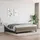 vidaXL Boxspringbett mit Matratze Taupe 180x200 cm Stoff