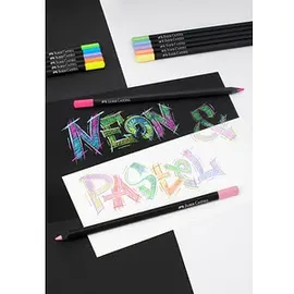 Faber-Castell Buntstifte Black Edition Neon + Pastell