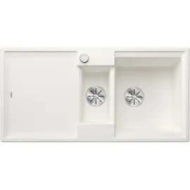 Blanco Adira 6 S links Einbau von Oben silgranit weiß Handbetätigung 1000 x 500 mm