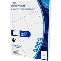 MediaRange MRINK145 selbstklebendes Etikett Dauerhaft Weiß 400 Stück,