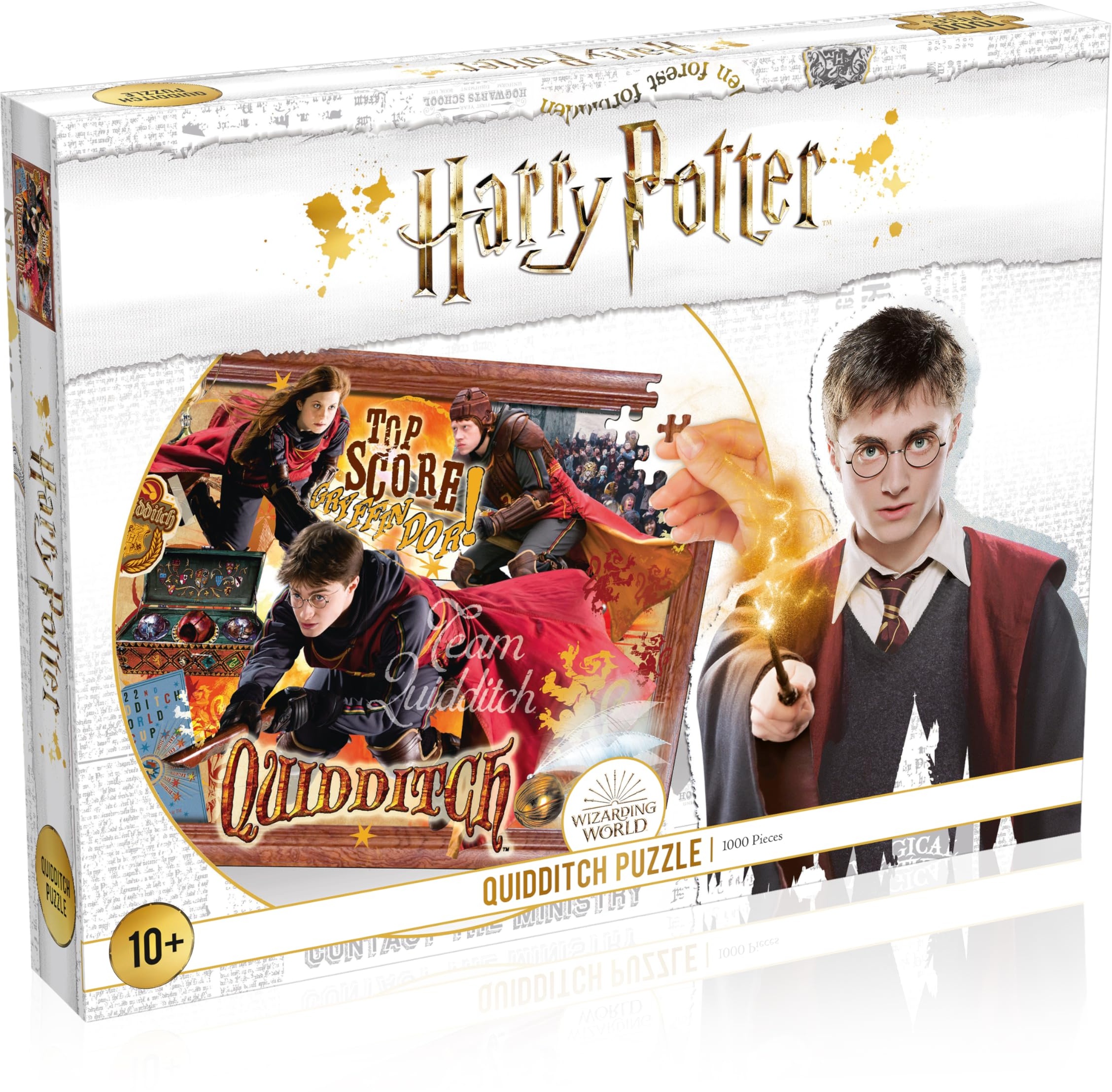 Winning Moves - Puzzle (1000 Teile) - Harry Potter Quidditch - Harry Potter Fanartikel - Alter 10+