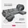 bromarkt Ecksofa NUBES Schlaffunktion Bettkasten U-Form 372x184x85cm Grau - Grau