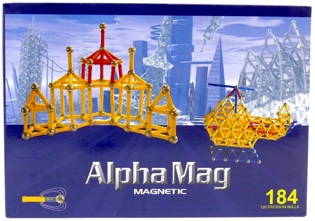 Spiel Alpha Mag Magnetic APM-184 magnetische Bausteine grün Magnetspielzeug N...