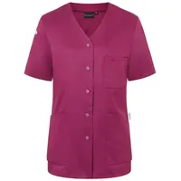 Karlowsky KS 63 PASSION Kurzarm Damenkasack ESSENTIAL aus Recyceltem Plastik, 65% Polyester/35% Baumwolle, Fuchsia, Größe 42