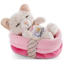 NICI Sleeping Pets Kätzchen 12 cm Beige