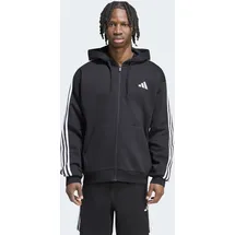 adidas M 3S FL FZ HD Kapuzensweatshirt Herren Schwarz/Weiß 3XL