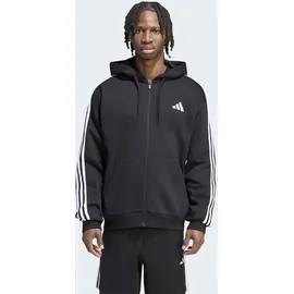 adidas M 3S FL FZ HD Kapuzensweatshirt Herren Schwarz/Weiß 3XL