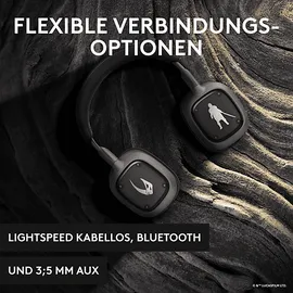 Logitech ASTRO A30 Lightspeed The Mandalorian Edition für PS5, Over-ear Kabelloses Gaming Headset Bluetooth Schwarz