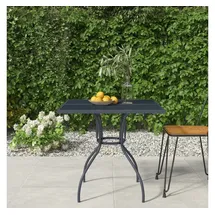 vidaXL Gartentisch Anthrazit 80x80x72,5 cm Stahlgeflecht