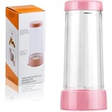 iYinJuan Mehlsieb Puderzuckerstreuer Küchensieb, Puderzucker Shaker Sieve, Staubzuckerstreuer Puderzuckermühle für Schokopulver Mehl Gewürz Küche Backen, Rosa