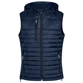 HRM Damen 1302 Women s Hooded Performance Body Warmer, Navy, XXL EU - XXL