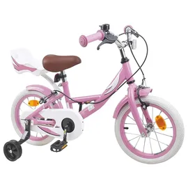 vidaXL Kinderfahrrad 14 Zoll rosa