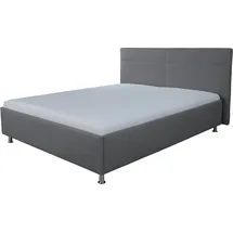 Alina Polsterbett ALINA "Steven", grau (grau tls 39), B:178cm H:106cm L:210cm, Betten, Polsterbett, wahlweise mit Matratze und Lattenrost, in diversen Ausführungen