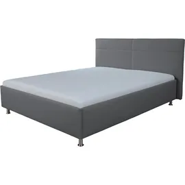 Alina Polsterbett ALINA "Steven", grau (grau tls 39), B:178cm H:106cm L:210cm, Betten, Polsterbett, wahlweise mit Matratze und Lattenrost, in diversen Ausführungen