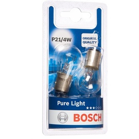 Bosch Automotive Bosch P21/4W Pure Light Fahrzeuglampen - 12 V 21/4 W BAZ15d - 2 Stücke