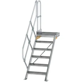Günzburger MUNK Aluminium-Treppe Plattform 45° 6 Stufen