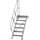 Günzburger MUNK Aluminium-Treppe Plattform 45° 6 Stufen