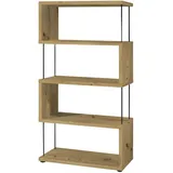 58 aufm Kessel Bücherregal 66 x 33 x 126 cm Braun