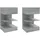 vidaXL Nachtschrank 2 Stk. 40 x 35 x 65 cm Grau