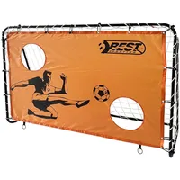 Best Sporting Fußballtor + Torwand 2 Schusslöcher orange 11060