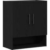 vidaXL Wandschrank Schwarz Eiche 60x31x70 cm Holzwerkstoff