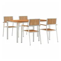 VidaXL 5-teiliges Garten Essset Massivholz Teak