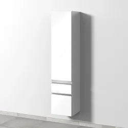 Hochschrank Anschlag links 2morrow (L2273L) 1615x350x350 Weiß-Glanz