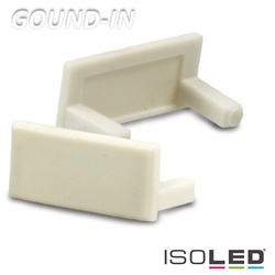 ISOLED Zubehör für Profil GROUND-IN10 - Endkappe, grau ISO-111743