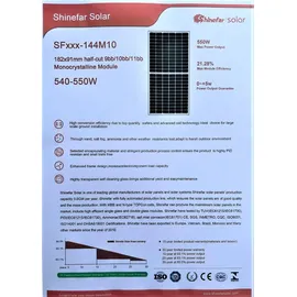 Jet-Line Balkonkraftwerk Solaranlage 1100 W mit Wechselrichter 800/600 W drosselbar