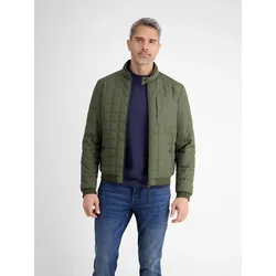 Steppjacke LERROS "LERROS Herren Steppblouson, funktional", Herren, Gr. M, deep olive, 100% Baumwolle, Langarm, Jacken, Wasser- und windabweisend, atmungsaktiv