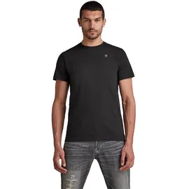 G-Star Base-s Ribbed Kurzarm-T-Shirt Dark Black S