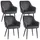 Songmics Esszimmerstuhl Samt grau 2er Set