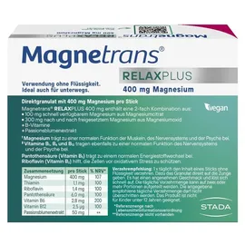 Magnetrans RelaxPlus Magnesium Granulat 20 Sticks