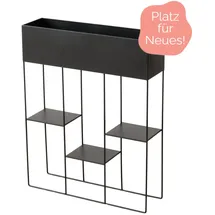 Boltze Modernes Regal aus Metall mit 3 Regalb√∂den und Blumenkasten (indoor) von Boltze zum Top Preis