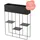 Boltze Modernes Regal aus Metall mit 3 Regalb√∂den und Blumenkasten (indoor) von Boltze zum Top Preis