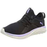 Puma SOFTRIDE Sophia WN's Straßen-Laufschuh, Black-WARM White-Vivid Violet, 37.5 EU