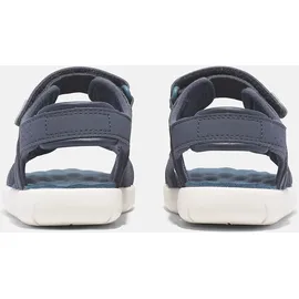 Timberland Sandale TIMBERLAND "PERKINS ROW BACKSTRAP SANDAL", Kinder, Gr. 33 (1,5), blau (dunkelblau, grün), Synthetik, Schuhe Sandale, mit Klettverschluß