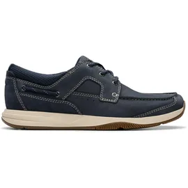 CLARKS Herren. Sailview Lace -, Navy Nubuck, 45 EU