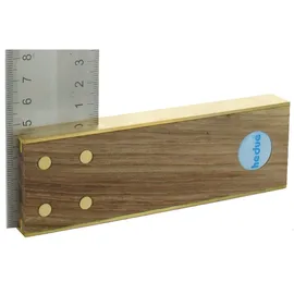 Hedue Schreinerwinkel Nussbaum 400 mm Edelstahlblatt 45 mm