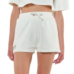 YOU DO YOU Damen Sport-Shorts Sweatpants kurze Baumwoll-Hose Fitness-Shorts Yoga-Mode 905091 Weiß - S