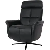 Mendler Relaxsessel HWC-L10, Design Fernsehsessel TV-Sessel Liegesessel, Liegefunktion drehbar, Voll-Leder ~