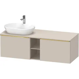 Duravit D-Neo Konsolenwaschtischunterbau wandhängend Taupe Matt 1400x550x459 mm - DE4950L34910000 DE4950L34910000