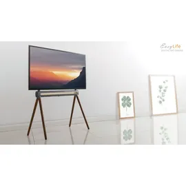 Easy Life EasyLife - Design STAFFELEI 4-Bein TV Stativ mit LED Ambiente Beleuchtung bis 70'' Zoll & 40 kg Fernseher / Monitor