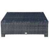 Outsunny Beistelltisch 85 x 50 x 39 cm Braun