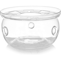 Universal Glas Teekanne Wärmer mit Teelicht Kerze, Teekanne Wasserkocher Heizboden für Kaffeewärmer, Keramik Teekanne C-T-W-1 (Glas)
