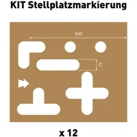 A.m.p.e.r.e A.M.P.E.R.E. Schablonenset Schablonen KIT Stellplatzmarkierung