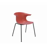 2er-Set Infiniti Stuhl Loop Kunststoff Rot