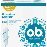 o.b. Tampon, ProComfort Normal, für mittlere bis stärkere Tage, ultimativer Komfort* und zuverlässiger Schutz, 64 Stück, "Verpackung kann abweichen"