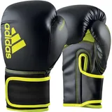 Adidas Boxhandschuhe Hybrid 80 - geeignet fürs Boxen, Kickboxen, MMA, Fitness & Training - für Kindern, Männer oder Frauen - Schwarz/Gelb 12 oz