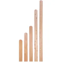 Gartenwelt Riegelsberger 5 Stück Premium Zaunlatte Typ A aus Lärchenholz 20x95 mm Höhe 120 cm Lärche Oben abgerundet